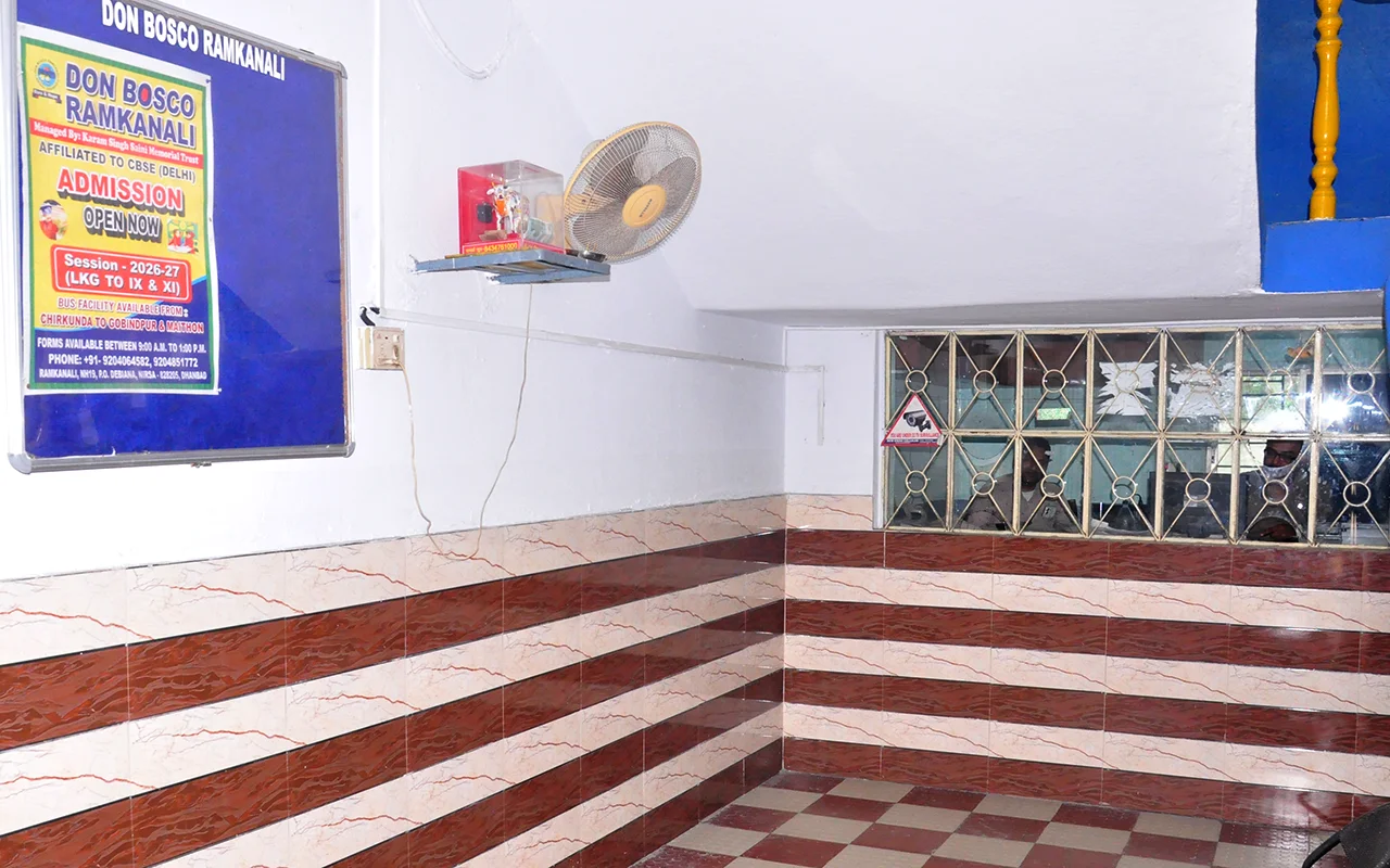 Admissions notice displayed at Don Bosco Ramkanali school office
